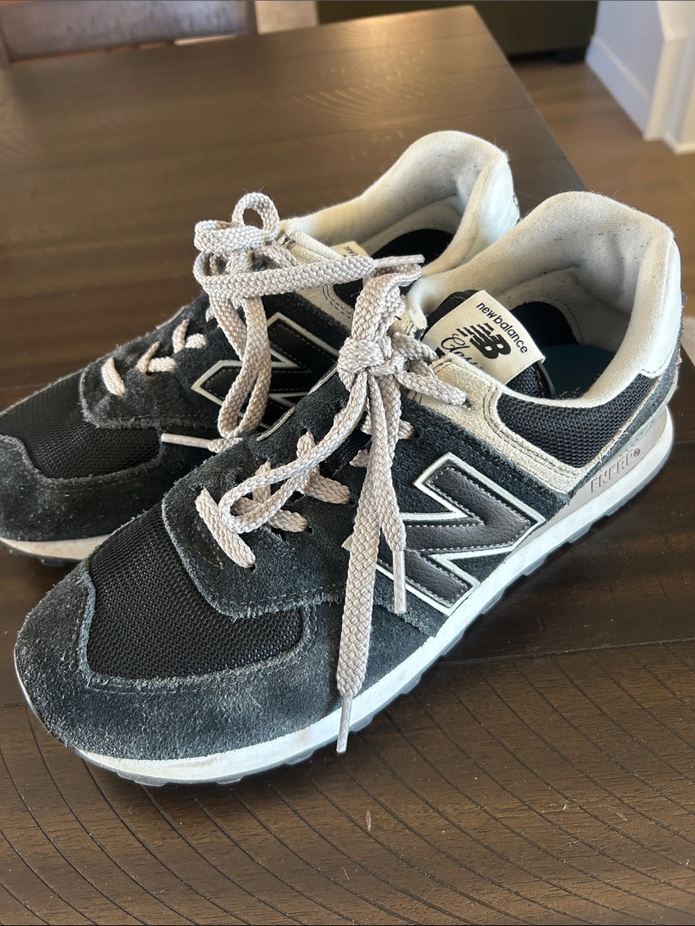 New Balance 574 Navy Gray Mens 10.5
